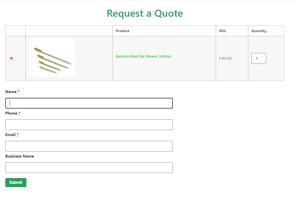 how to order request quote