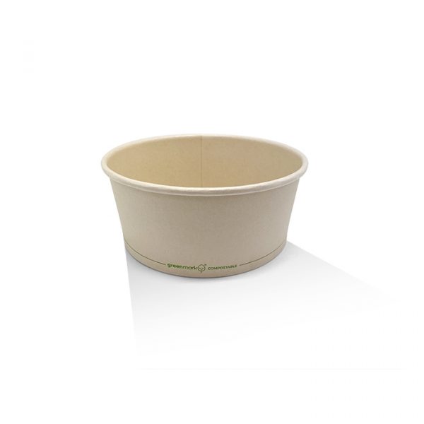 Bio_Packaging_WA_Greenmark_Perth_Paper_Takeaway_Packaging_Supplier_PLA Coated Bamboo Paper 25oz Salad Bowl