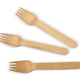 Bio_Packaging_WA_Greenmark_Perth_Food_Takeaway_Packaging_160mm Coated Wooden Forks