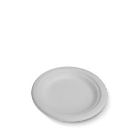 Bio_Packaging_WA_Greenmark_Perth_Food_Takeaway_Packaging_6" Sugarcane Round Plate-White