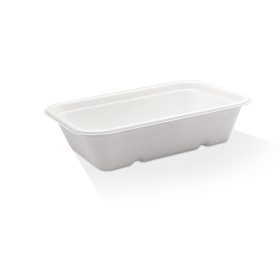 Bio_Packaging_WA_Greenmark_Perth_Food_Takeaway_Packaging_500ml White Sugarcane Tray