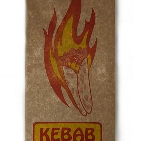 Bio_Packaging_WA_Greenmark_Perth_Paper_Takeaway_Packaging_Supplier_Printed Brown Foil Kebab Bag