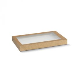 Bio_Packaging_WA_Greenmark_Perth_Paper_Takeaway_Packaging_Supplier_Kraft Catering Tray Lid - Small (S)