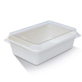 Bio_Packaging_WA_Greenmark_Perth_Paper_Takeaway_Packaging_Supplier_PET Lid / Sugarcane Tray 18oz (540ML)