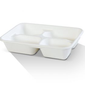 Bio_Packaging_WA_Greenmark_Perth_Paper_Takeaway_Packaging_Supplier_Sugarcane Tray - 4 Compartments