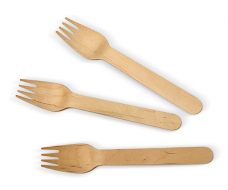 Bio_Packaging_WA_Greenmark_Perth_Food_Takeaway_Packaging_160mm Coated Wooden Forks