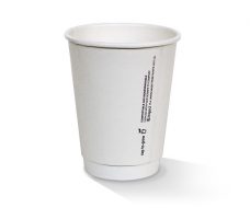 Bio_Packaging_WA_Greenmark_Perth_Paper_Takeaway_Packaging_Supplier_12oz PLA coated DW Cup / Plain White