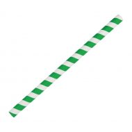 Bio_Packaging_WA_Greenmark_Perth_Food_Takeaway_Packaging_10mm Jumbo Paper Straw Stripe Green