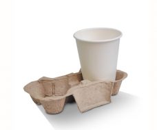 Bio_Packaging_WA_Greenmark_Perth_Food_Takeaway_Packaging_2 Cup Coffee Carry Tray - Egg Board