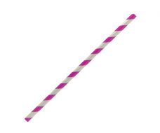Bio_Packaging_WA_Greenmark_Perth_Paper_Takeaway_Packaging_Supplier_Paper Straw Regular (R) - Pink Stripe