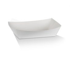 Bio_Packaging_WA_Greenmark_Perth_Paper_Takeaway_Packaging_Supplier_White Tray 4 - Cardboard Large (L)