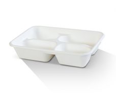 Bio_Packaging_WA_Greenmark_Perth_Paper_Takeaway_Packaging_Supplier_Sugarcane Tray - 4 Compartments